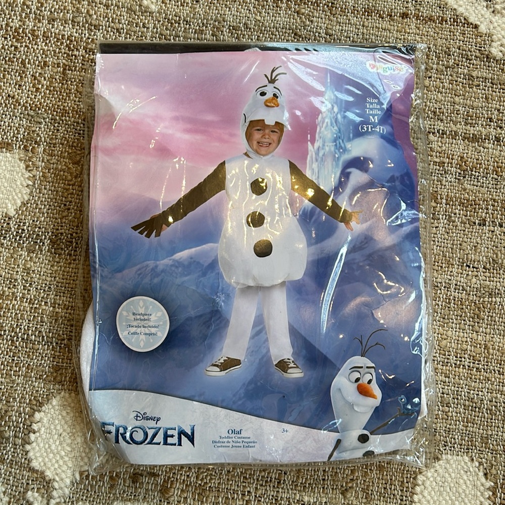 NWT Olaf Costume 3T-4T